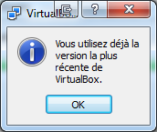 VirtualBox est à jour