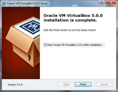 VirtualBox 5.0 installé
